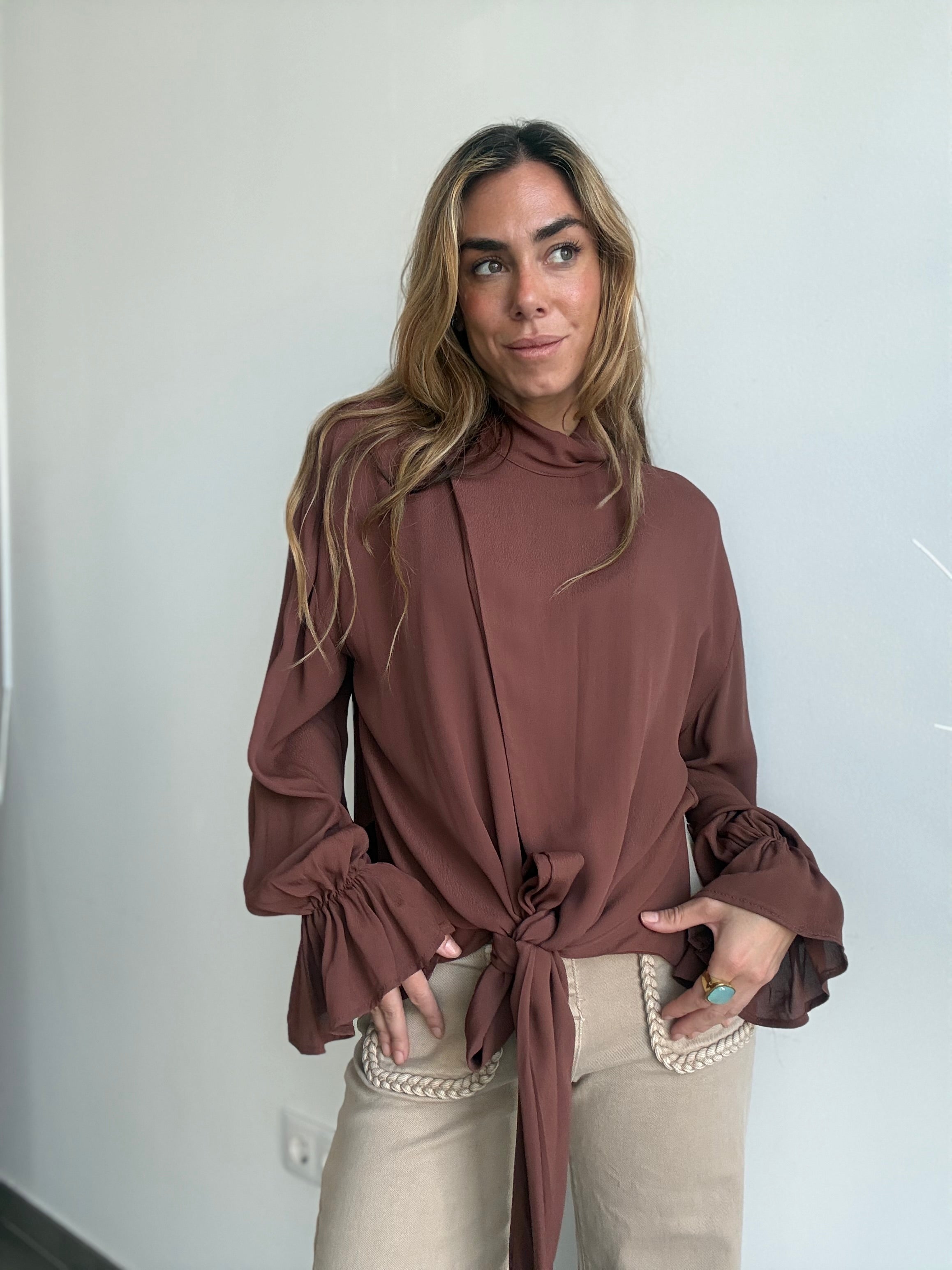 CAMISA ÁNGEL MARRÓN