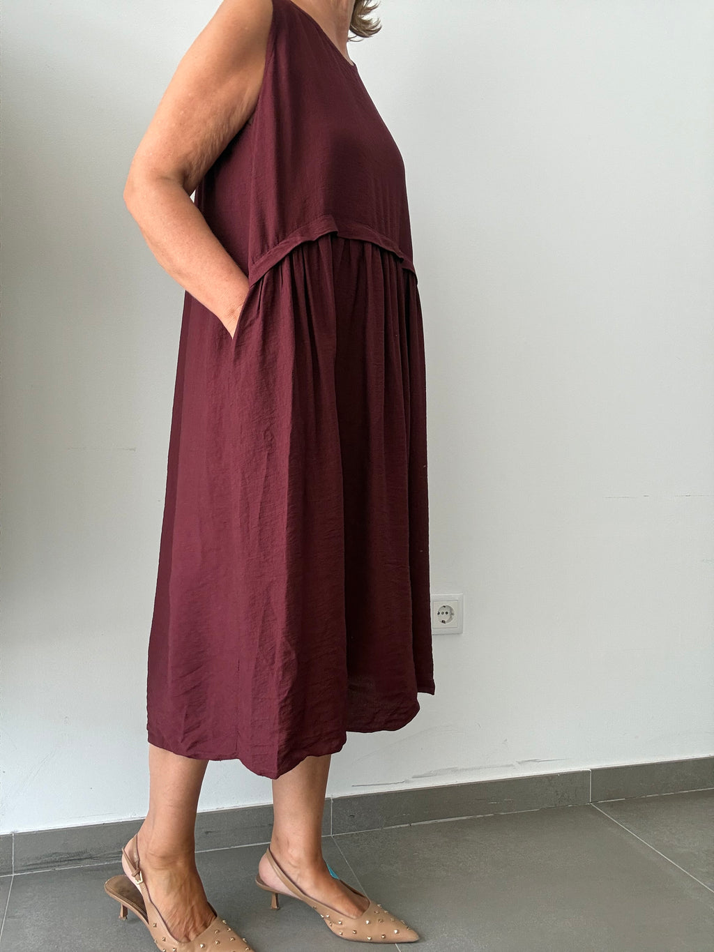 VESTIDO KARINA BURDEOS