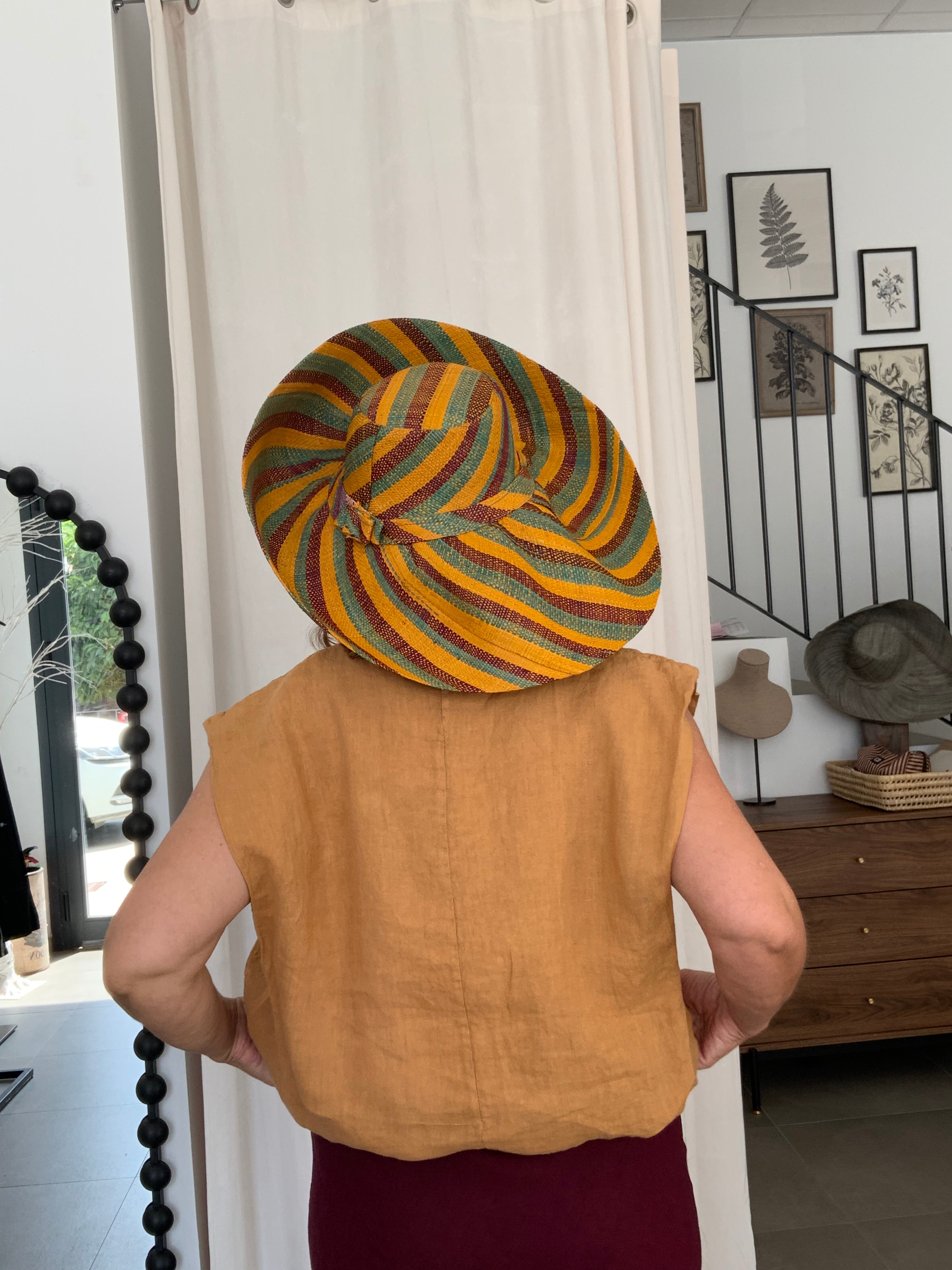 SOMBRERO RAFIA COLORES 6