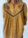 BLUSA MILA MOSTAZA