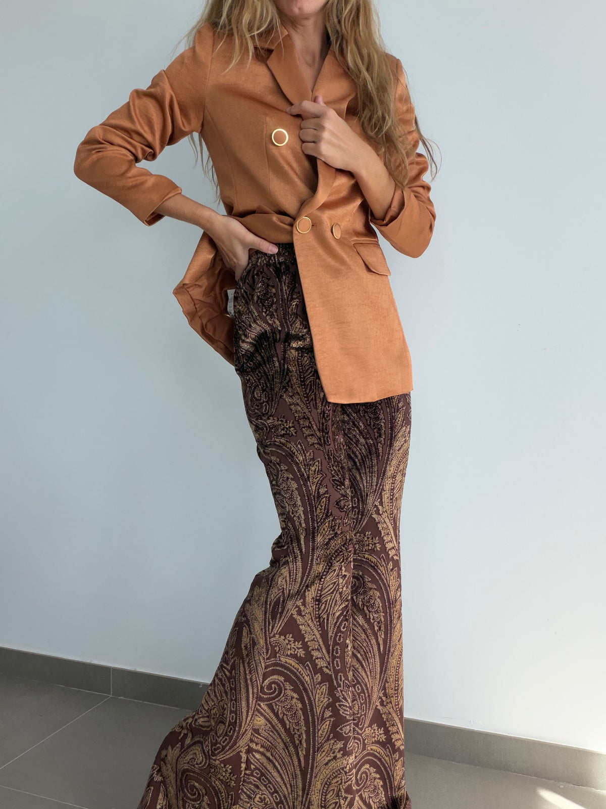 PANTALON RETRO MARRON