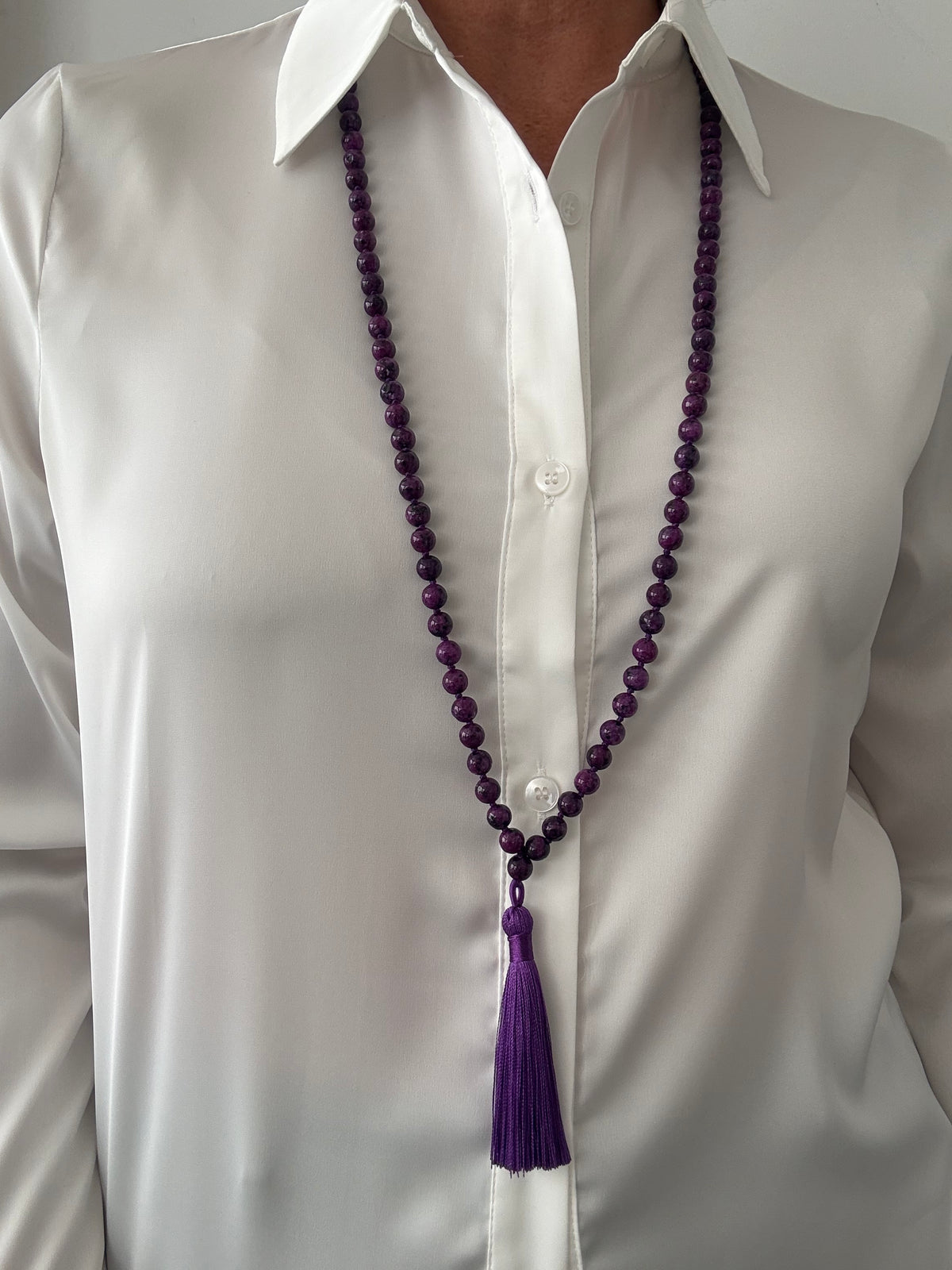 COLLAR TOSARIO   MORADO