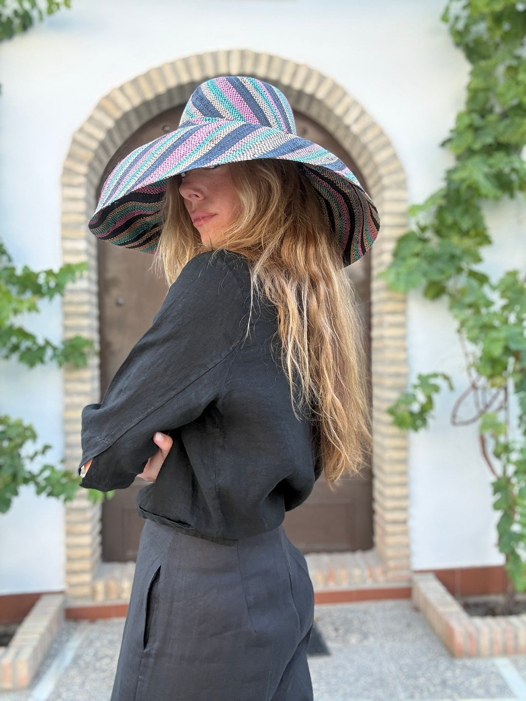 SOMBRERO RAFIA COLORES 4
