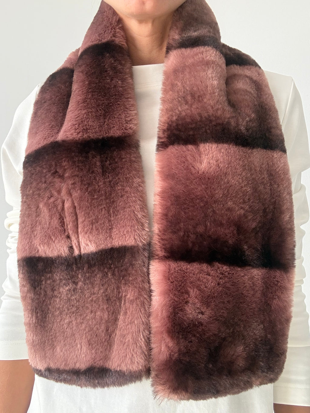 CUELLO RAYADO ROSA