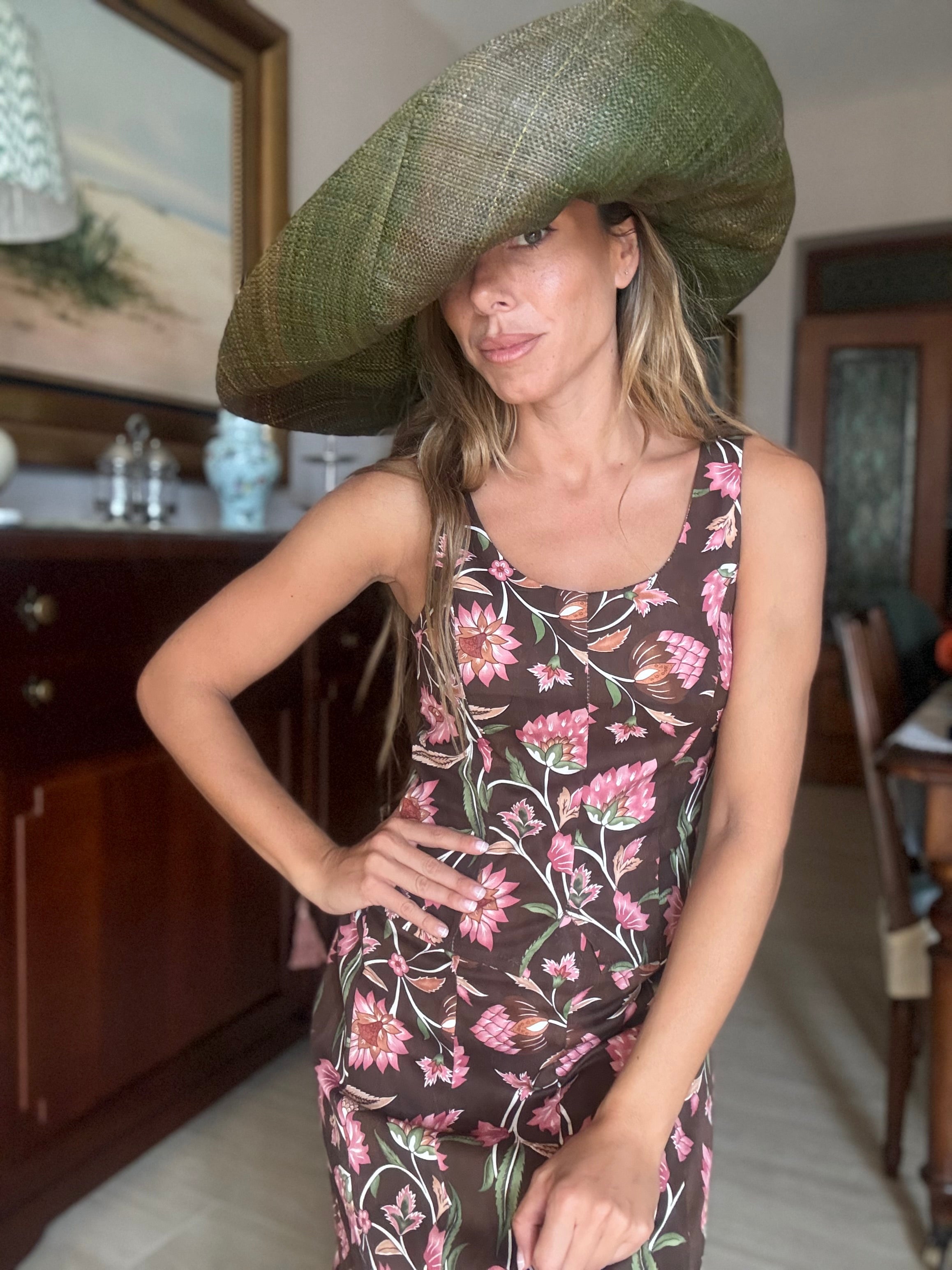SOMBRERO RAFIA VERDE