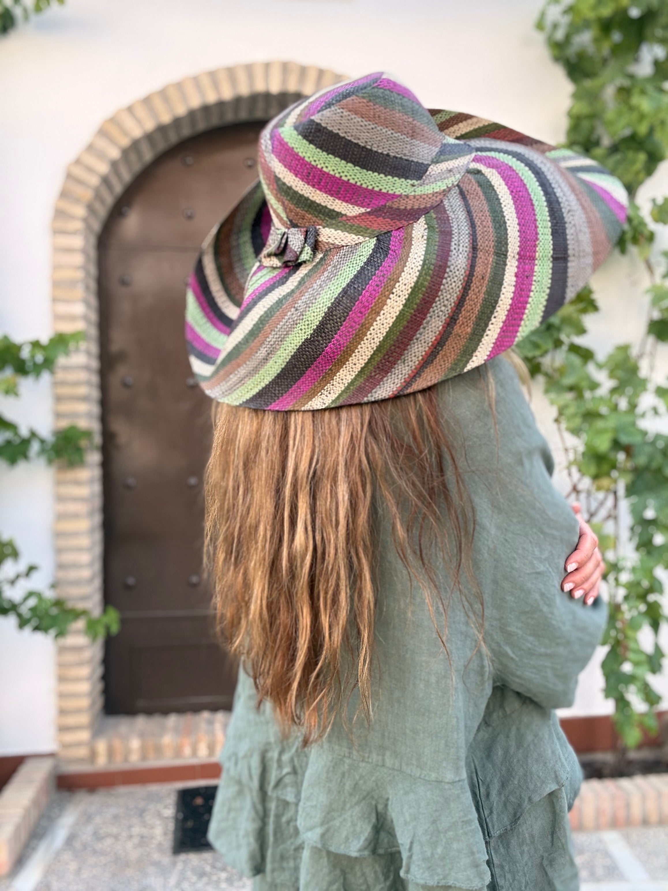 SOMBRERO RAFIA COLORES 2