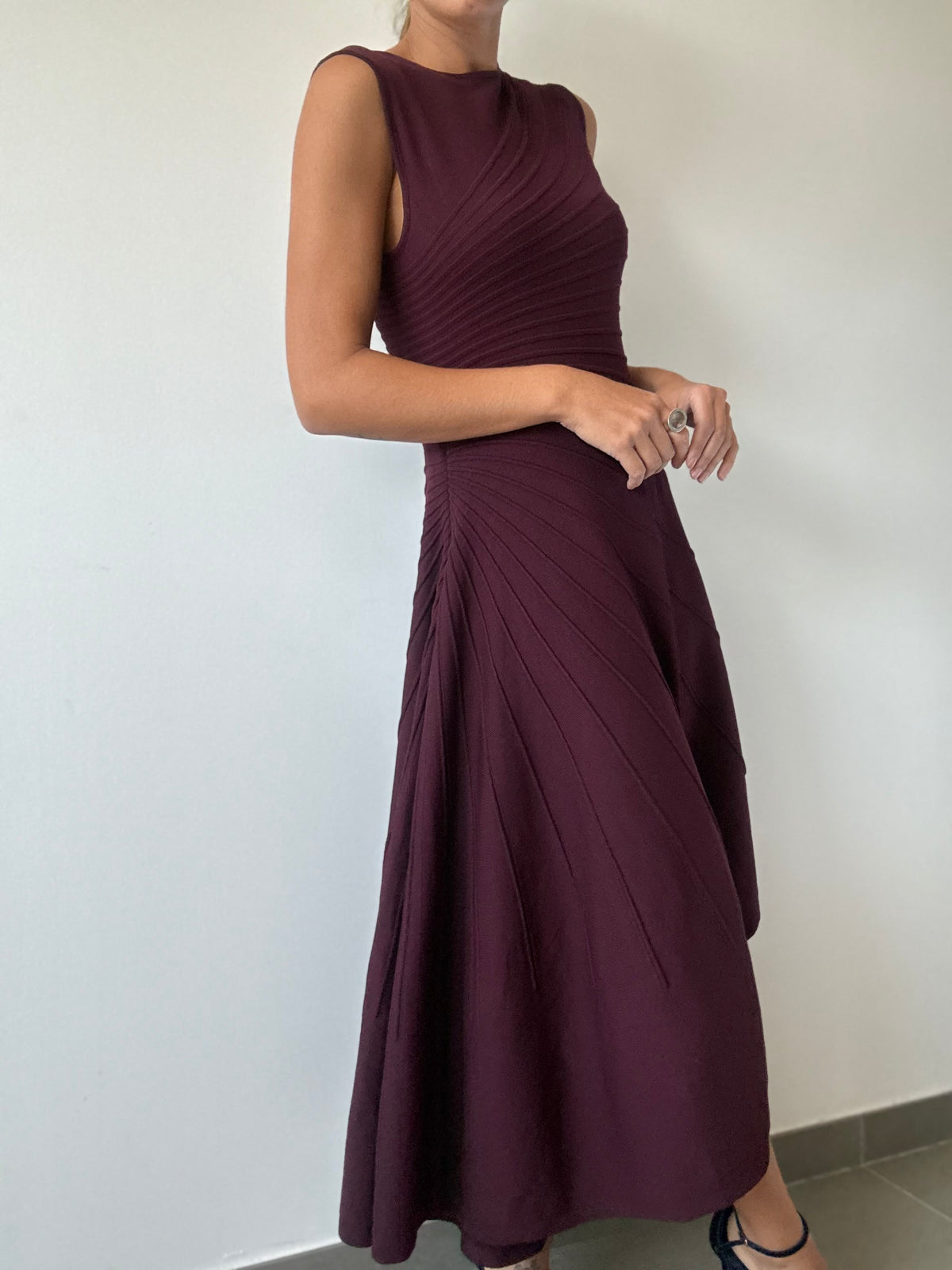VESTIDO ALENA BURDEOS