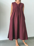 VESTIDO FRUNCIDO BURDEOS
