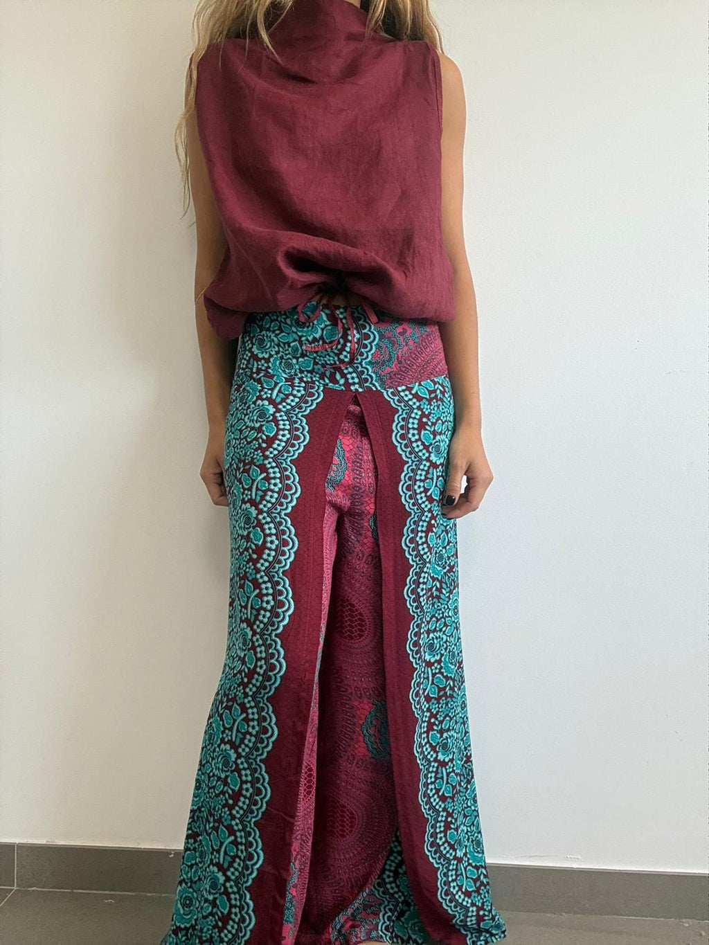 PANTALÓN DELHI TURQUESA