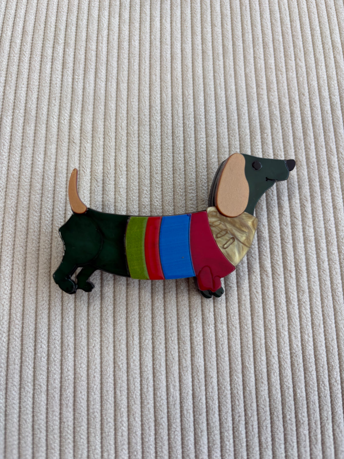 BROCHE  SALCHI VERDE