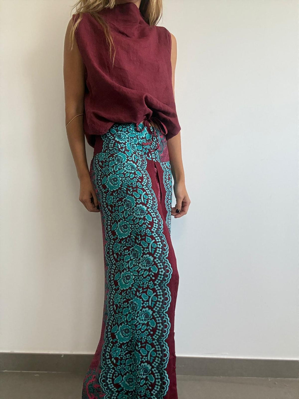 PANTALÓN DELHI TURQUESA