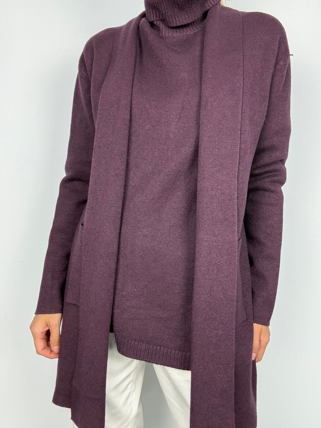 CHAQUETA HELECHO BERENJENA