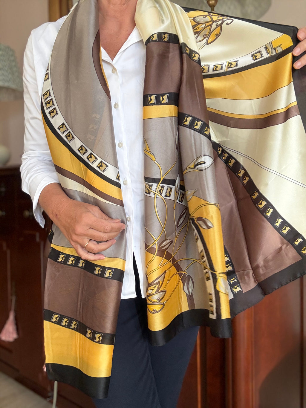 FOULARD FLORA AMARILLO