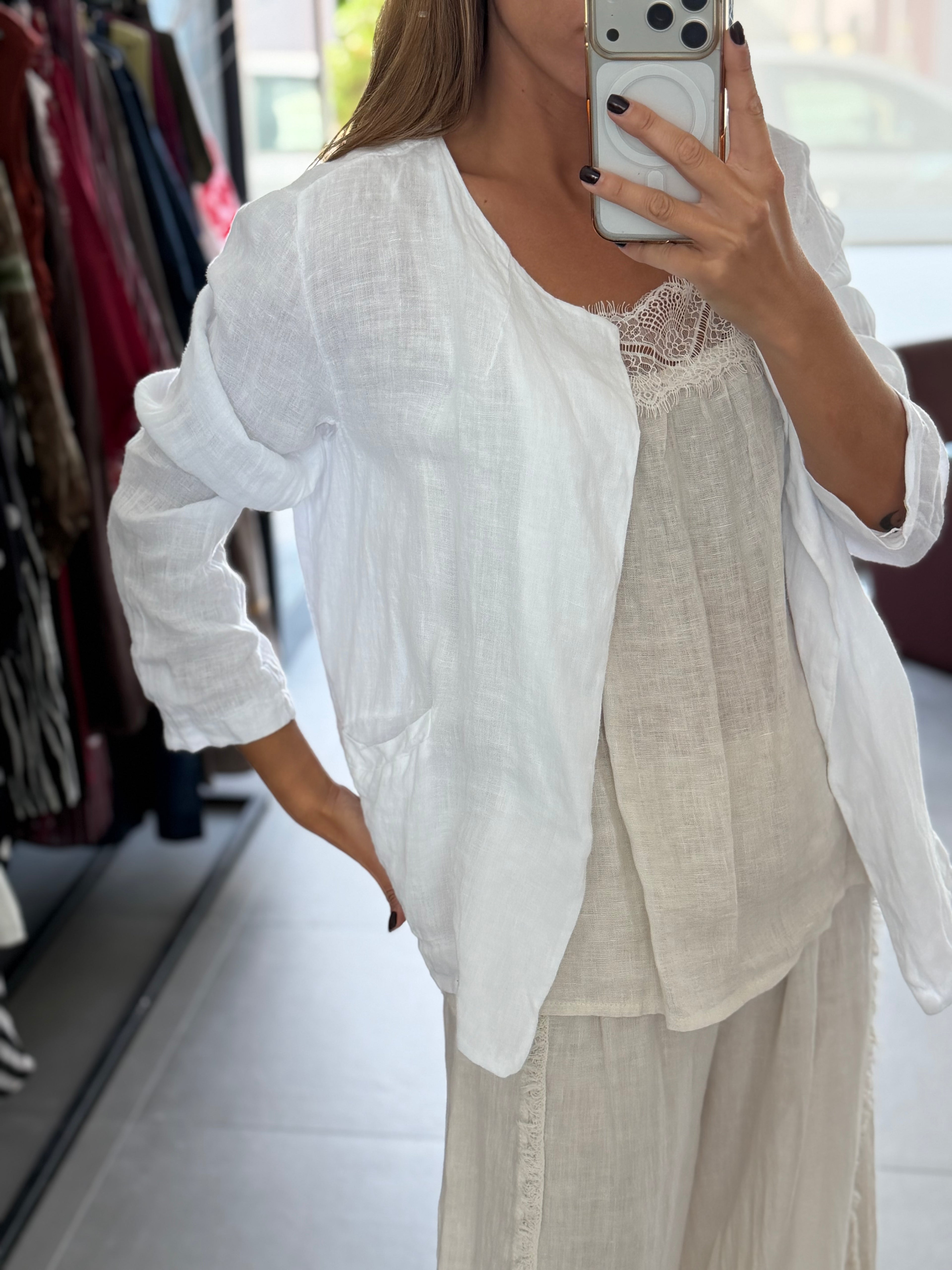 CHAQUETA FILOMENA BLANCA