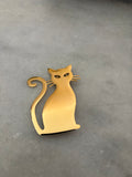 BROCHE GATO DORADO