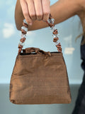BOLSO DAMASCO CAFÉ
