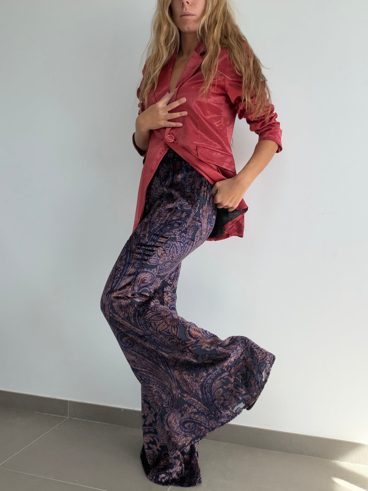 PANTALON RETRO AZUL