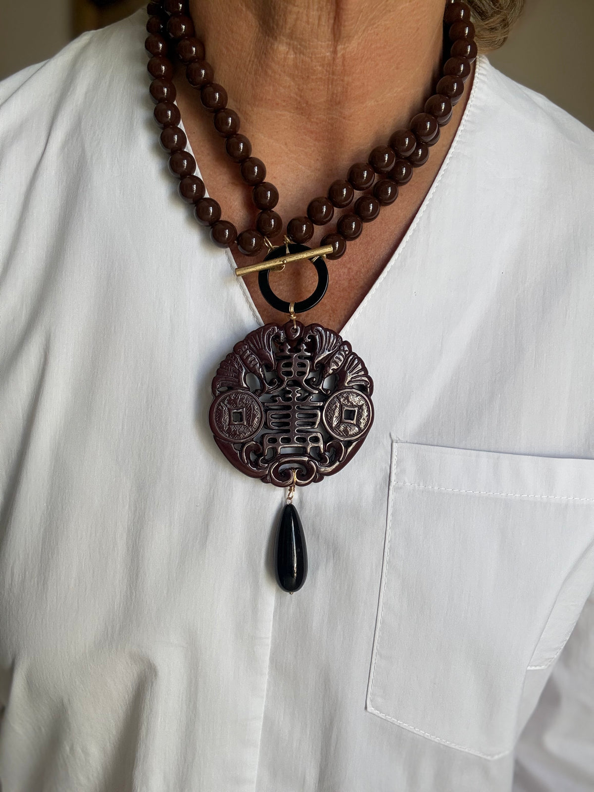 COLLAR PEKÍN  MARRÓN