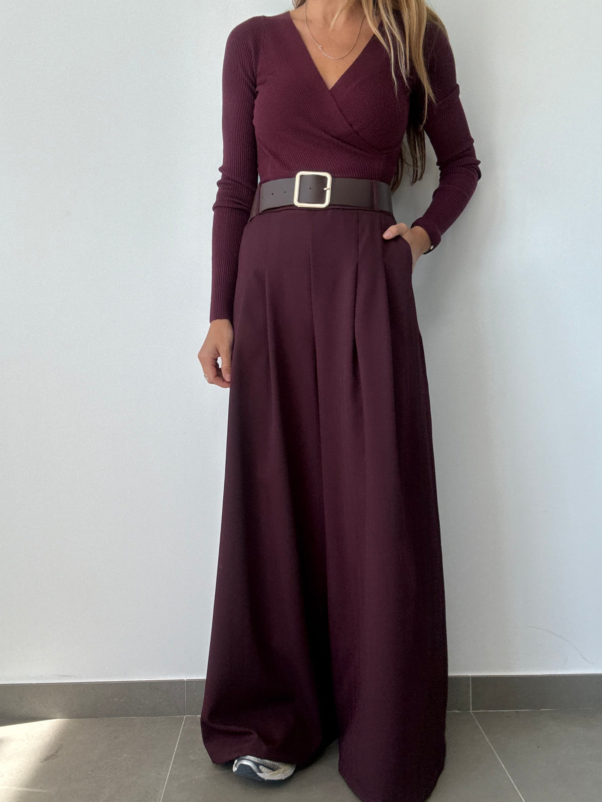 PANTALÓN ELISA BURDEOS