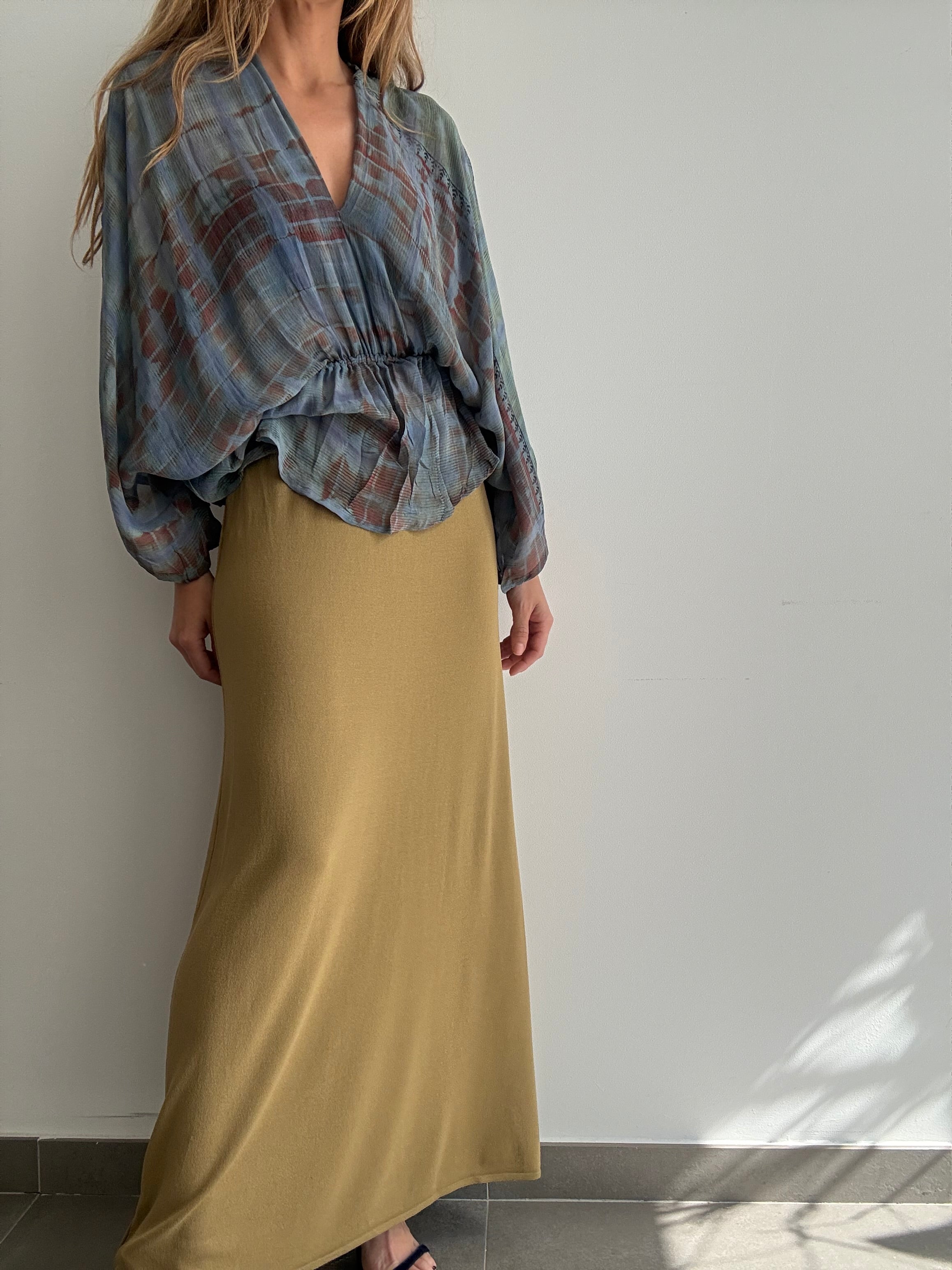 FALDA ELVIRA VERDE MUSGO