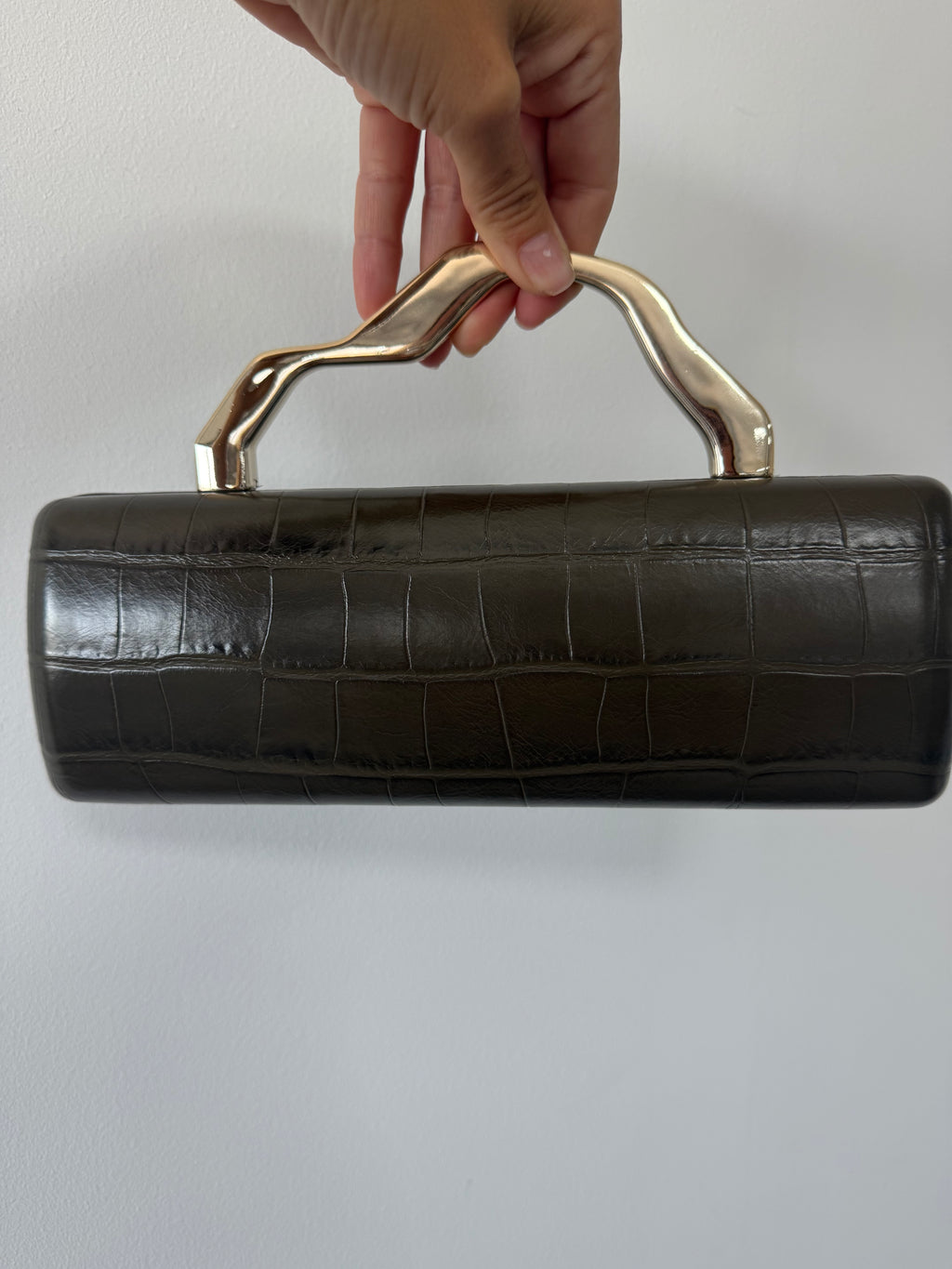 BOLSO COCODRILE KAKI