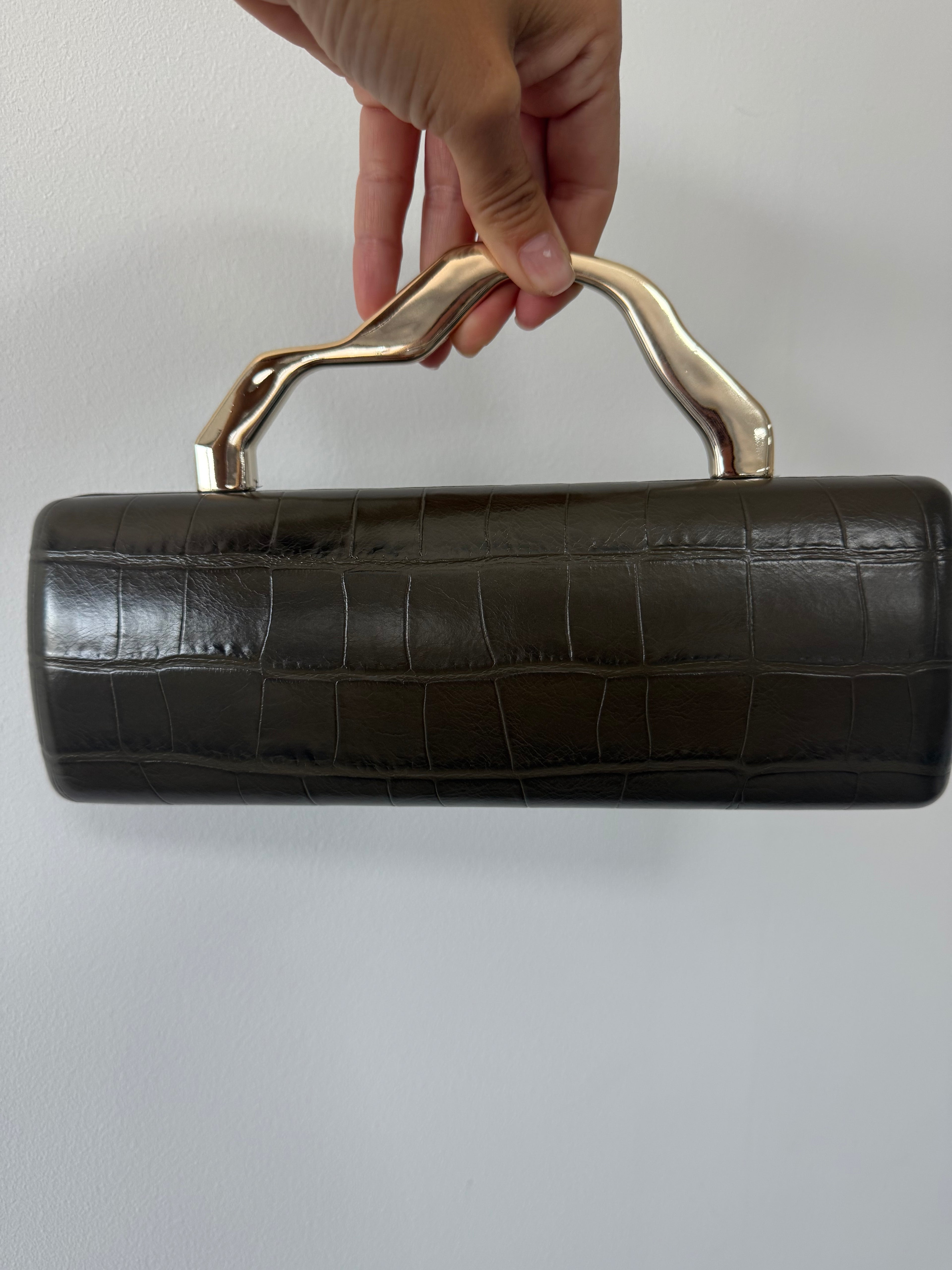 BOLSO COCODRILE KAKI
