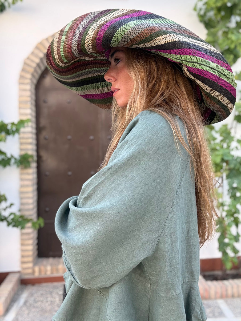 SOMBRERO RAFIA COLORES 2