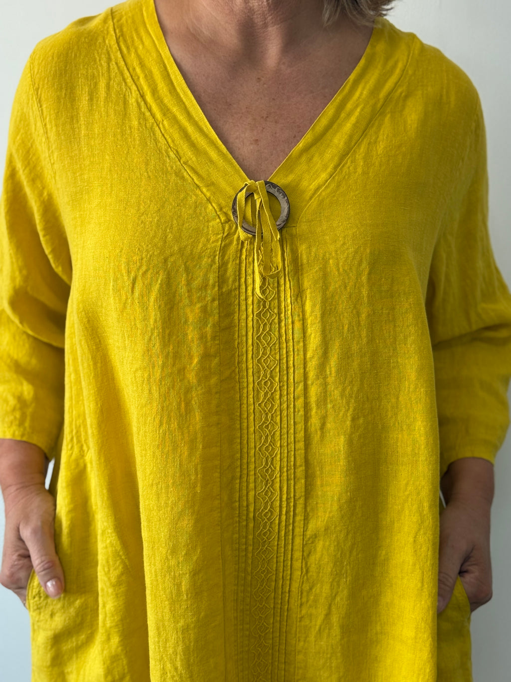 VESTIDO PALESA MOSTAZA