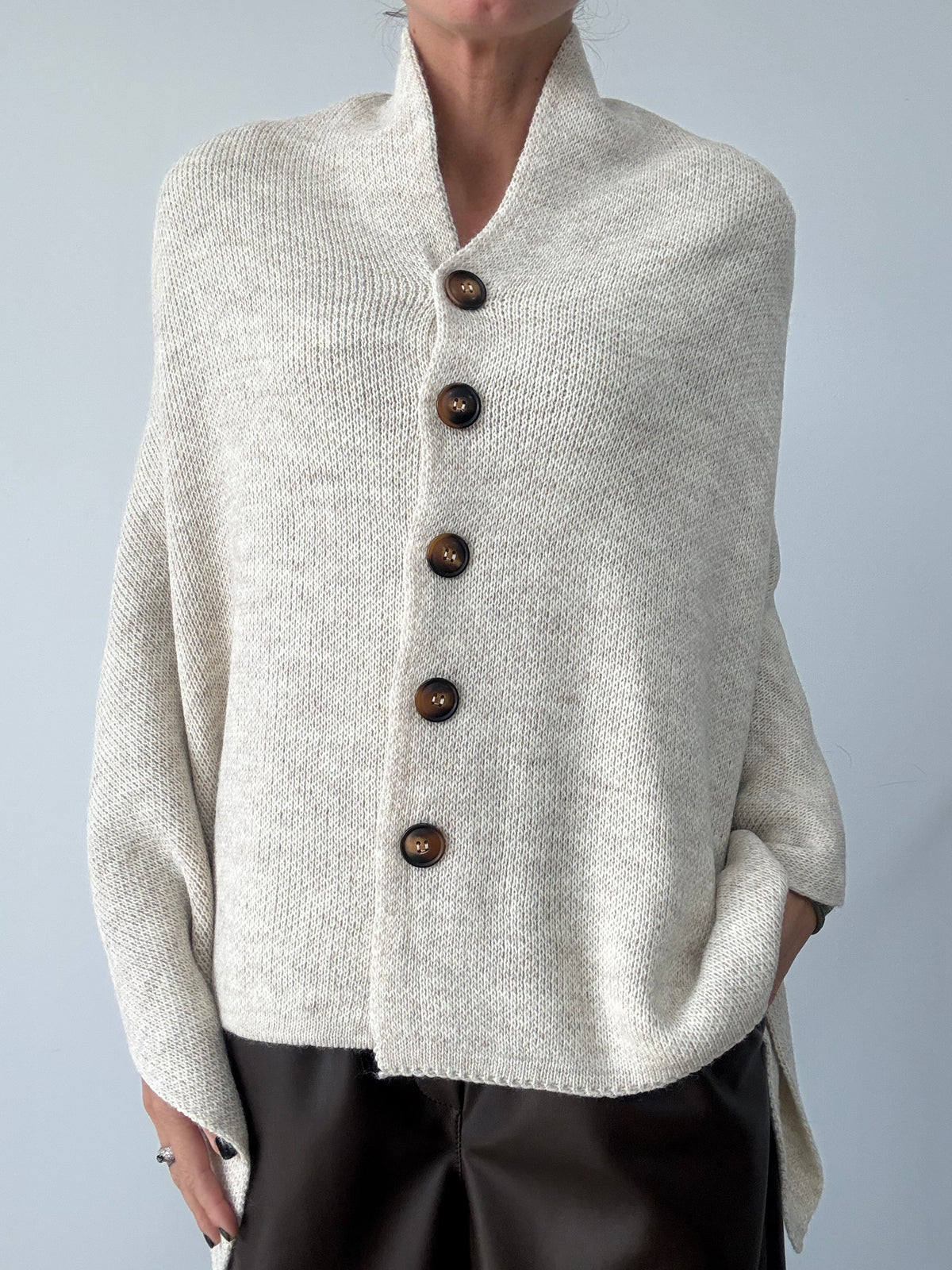 PONCHO ULA MARFIL