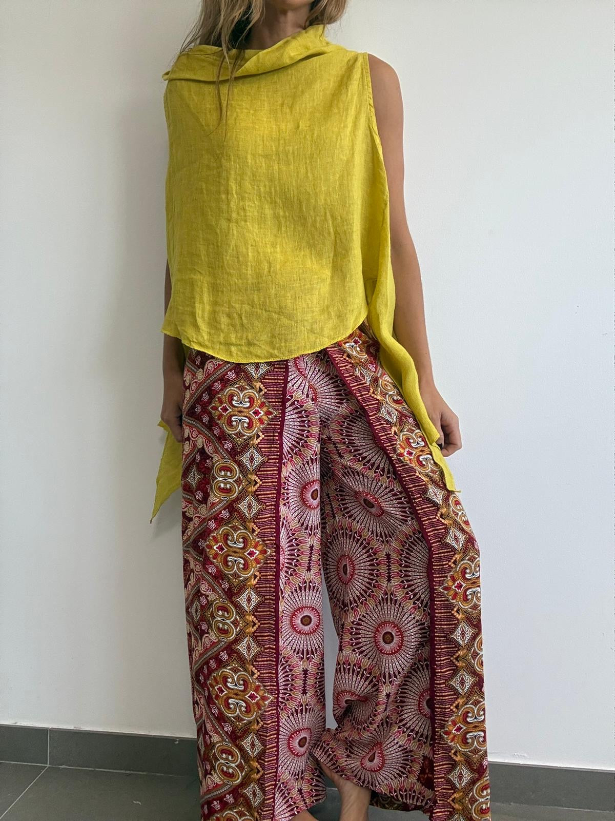 PANTALÓN DELHI BURDEOS