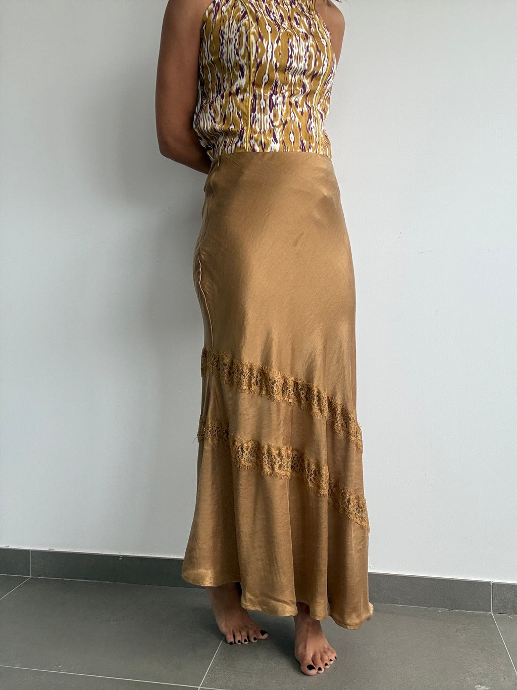 FALDA ALATRI CAMEL