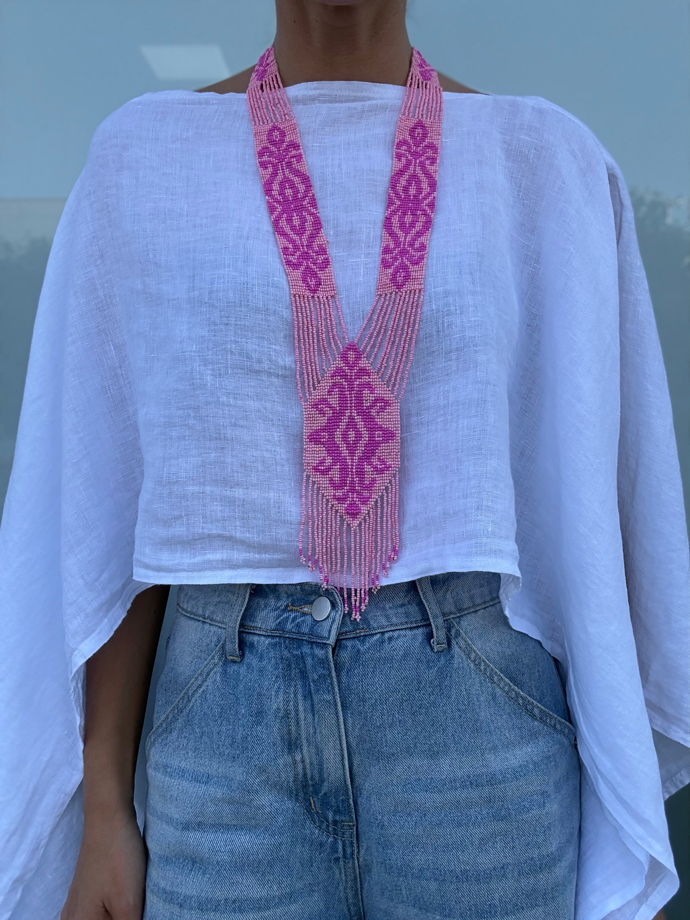 COLLAR BRASIL ROSA