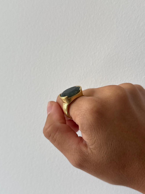 ANILLO CÚBICO VERDE