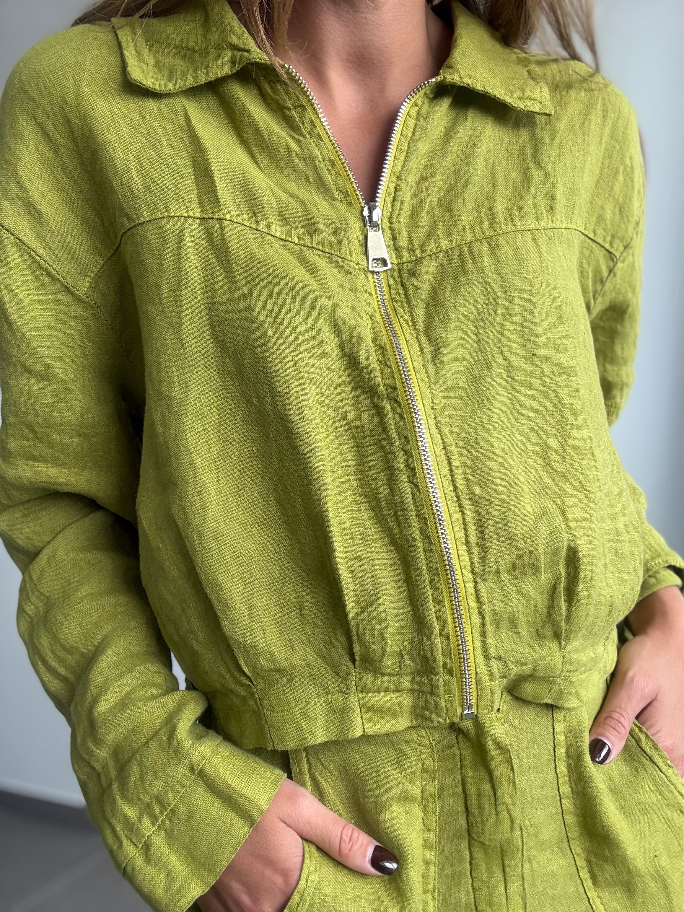 CHAQUETA ODESA PISTACHO