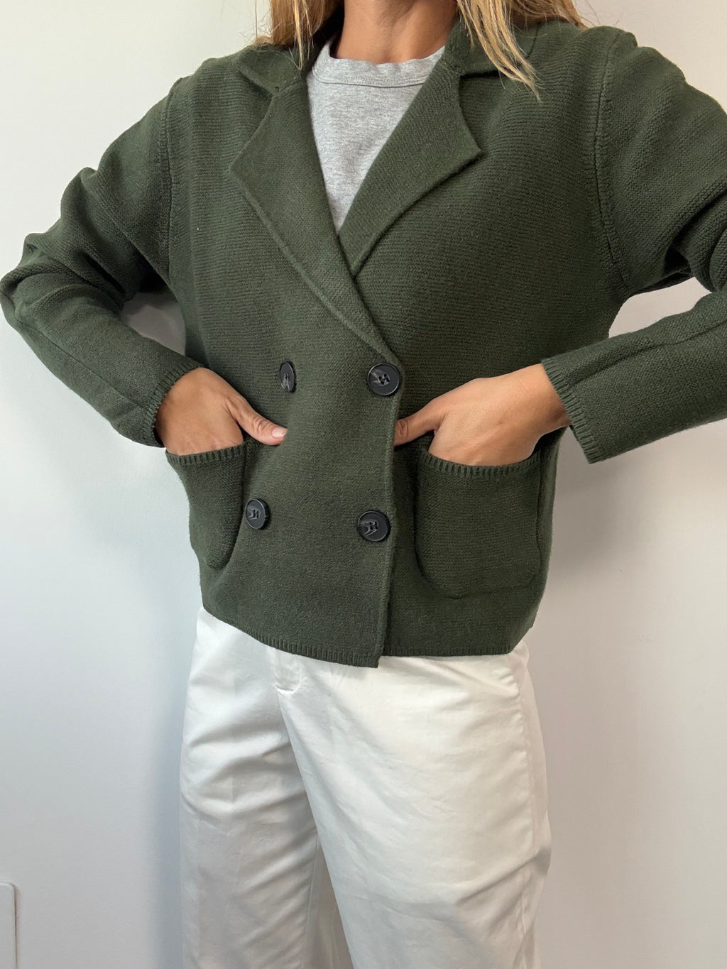 CHAQUETA ELEONOR VERDE BOTELLA