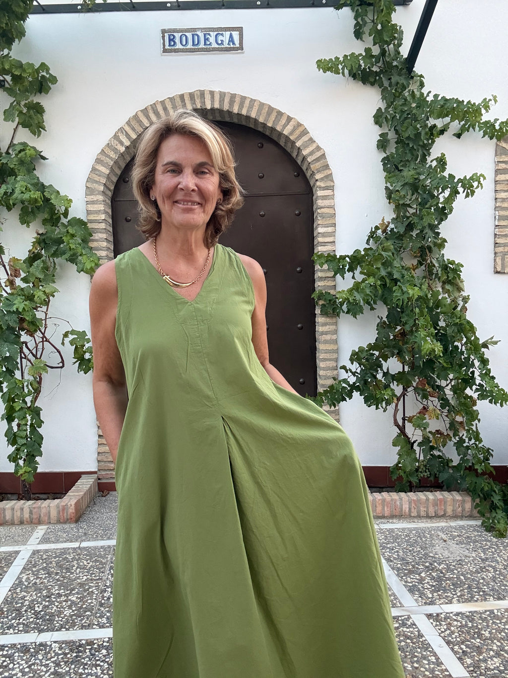 VESTIDO VÉRTICE VERDE