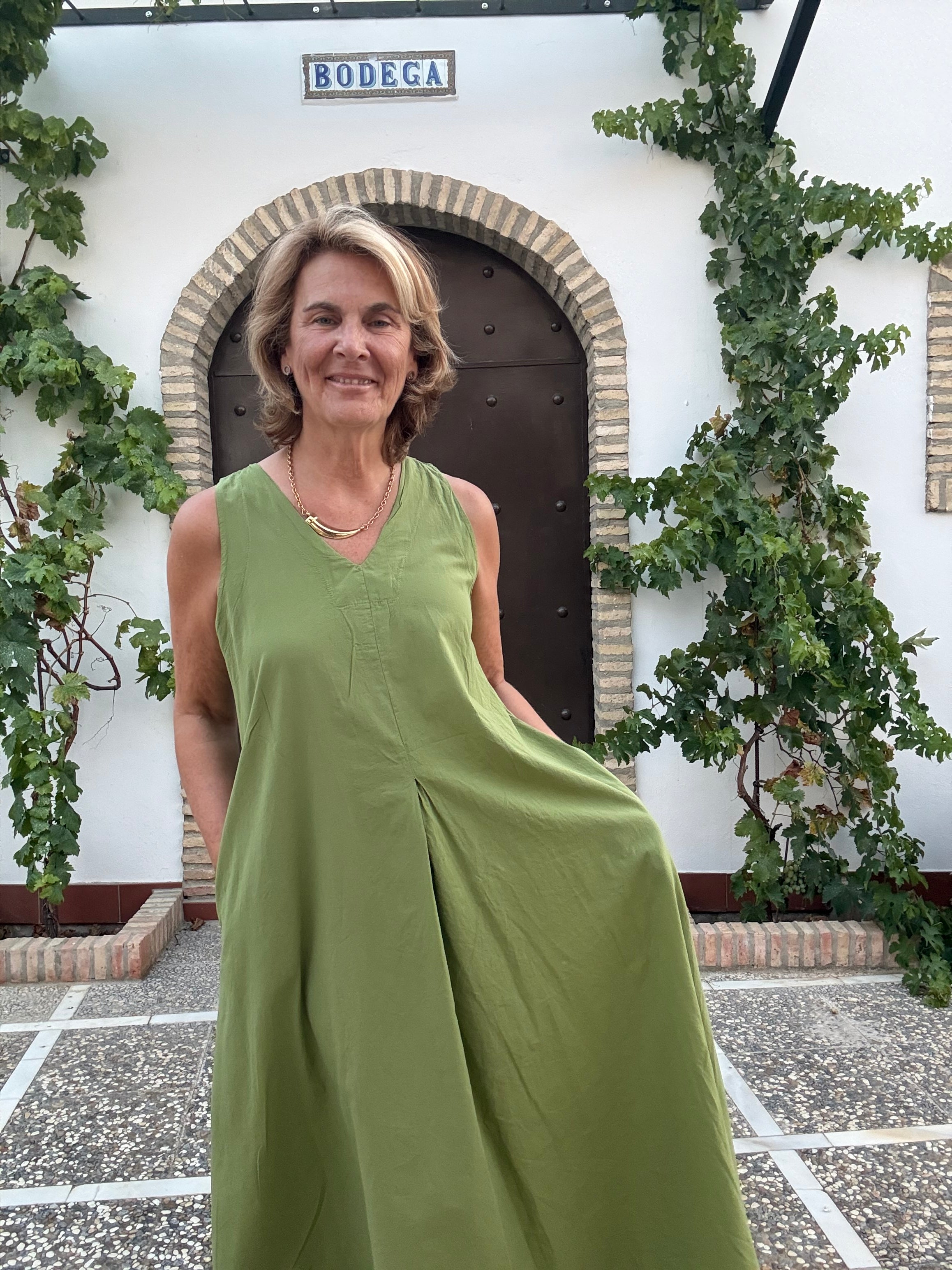 VESTIDO VÉRTICE VERDE