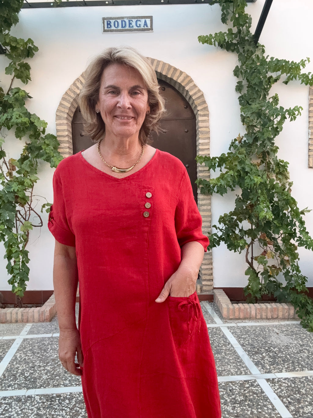 VESTIDO CONIL ROJO