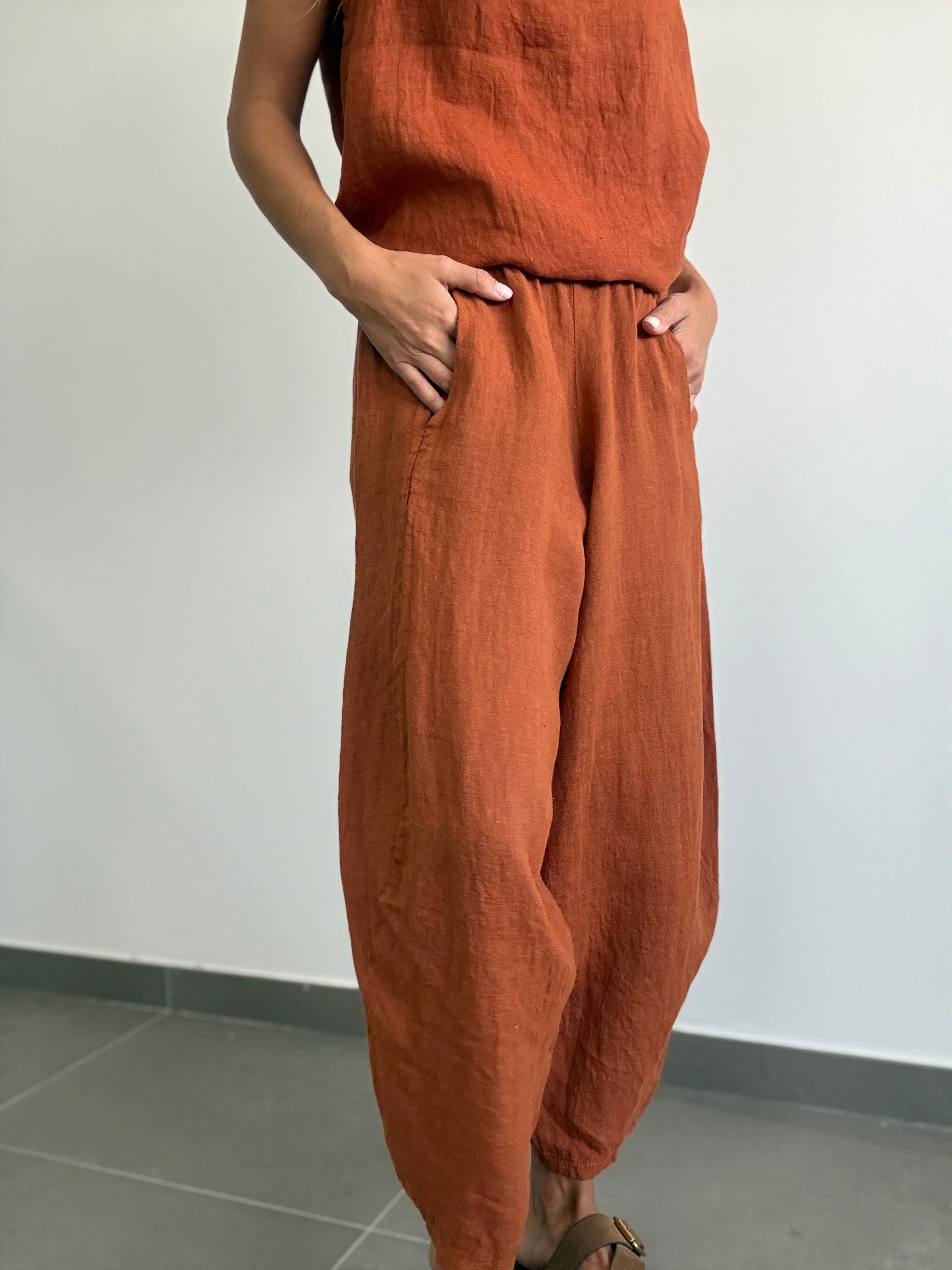 PANTALÓN LUMINA TEJA