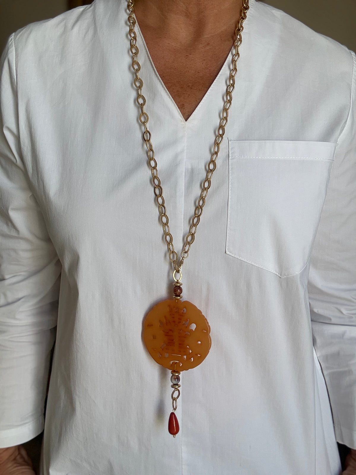 COLLAR TÍBET AMBAR