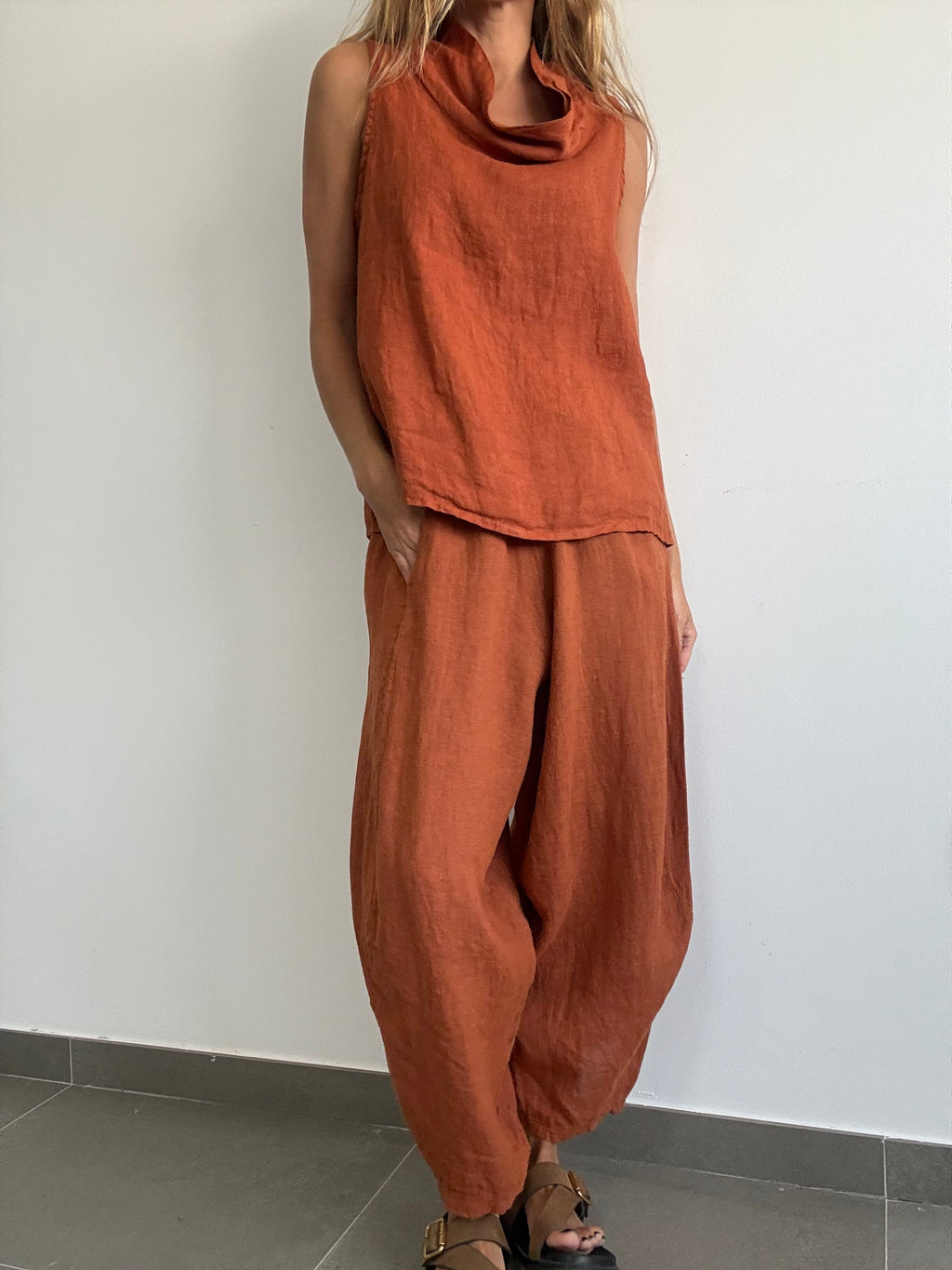 PANTALÓN LUMINA TEJA