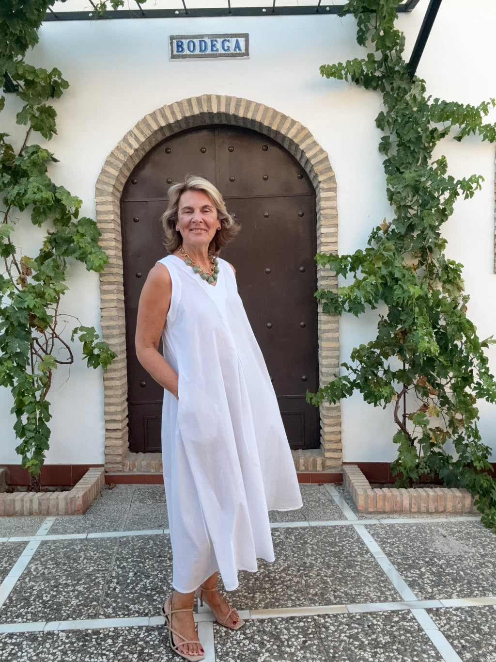 VESTIDO VÉRTICE BLANCO