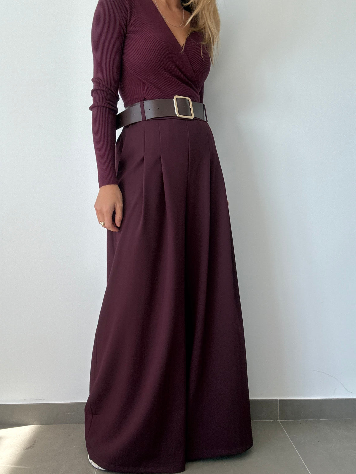 PANTALÓN ELISA BURDEOS