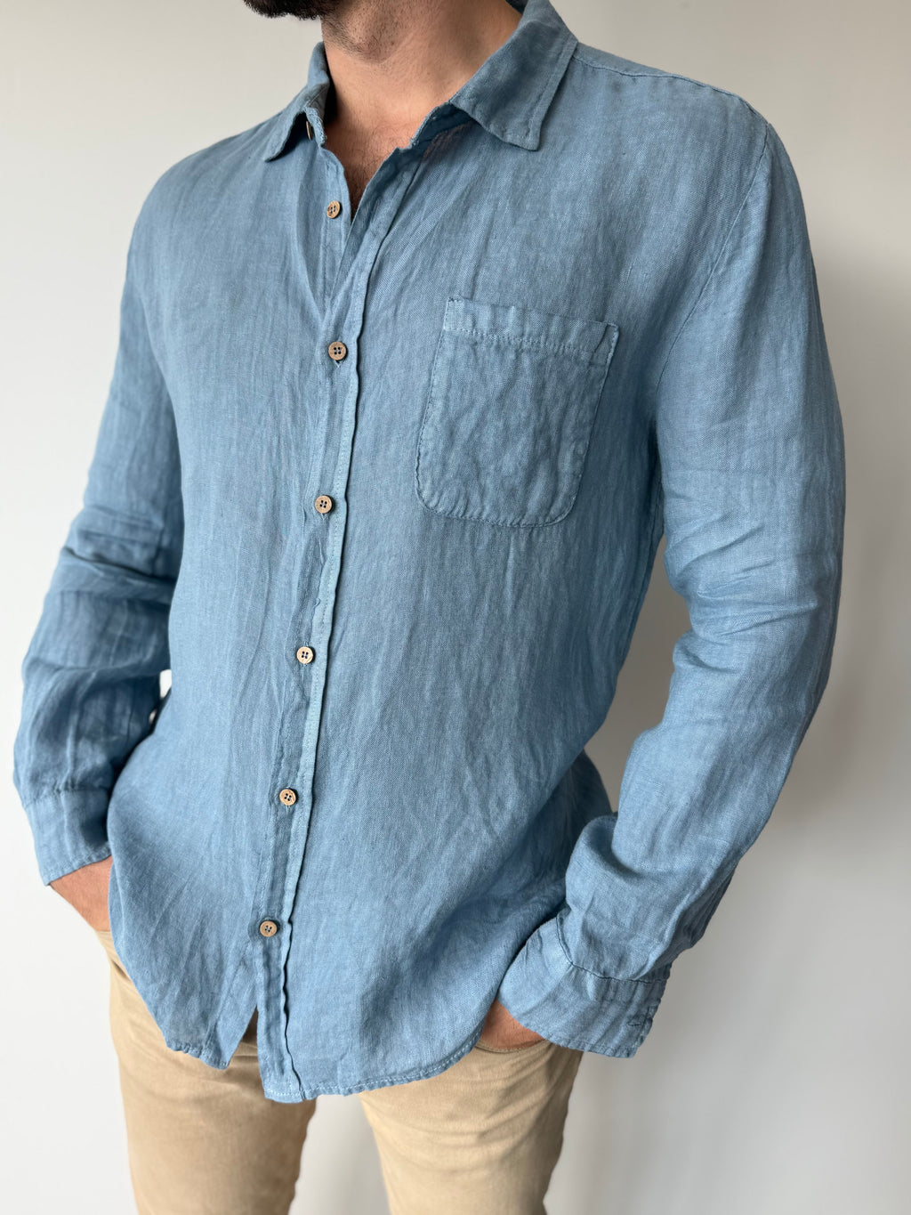 CAMISA LINO UNISEX JEAN