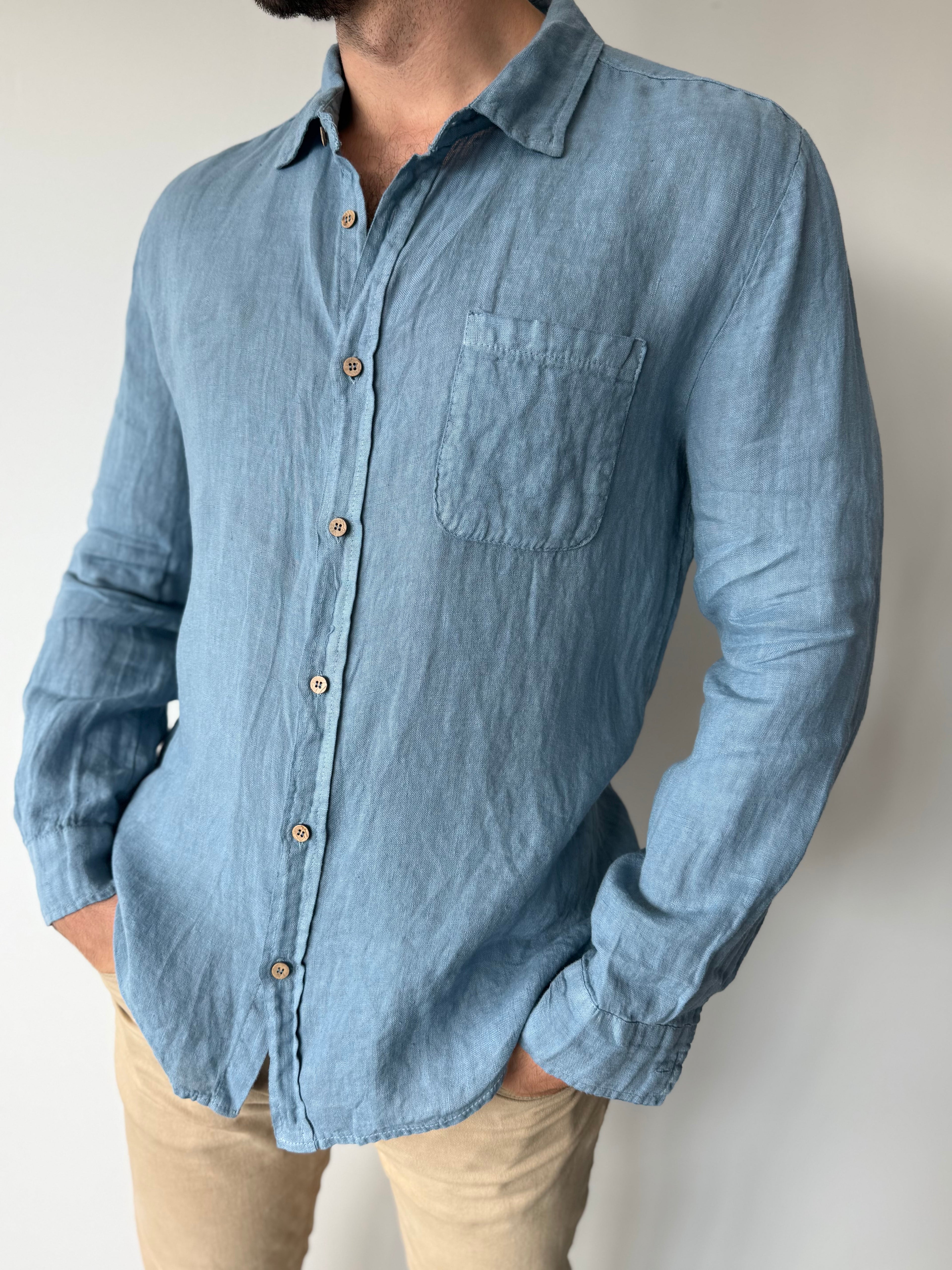 CAMISA LINO UNISEX JEAN