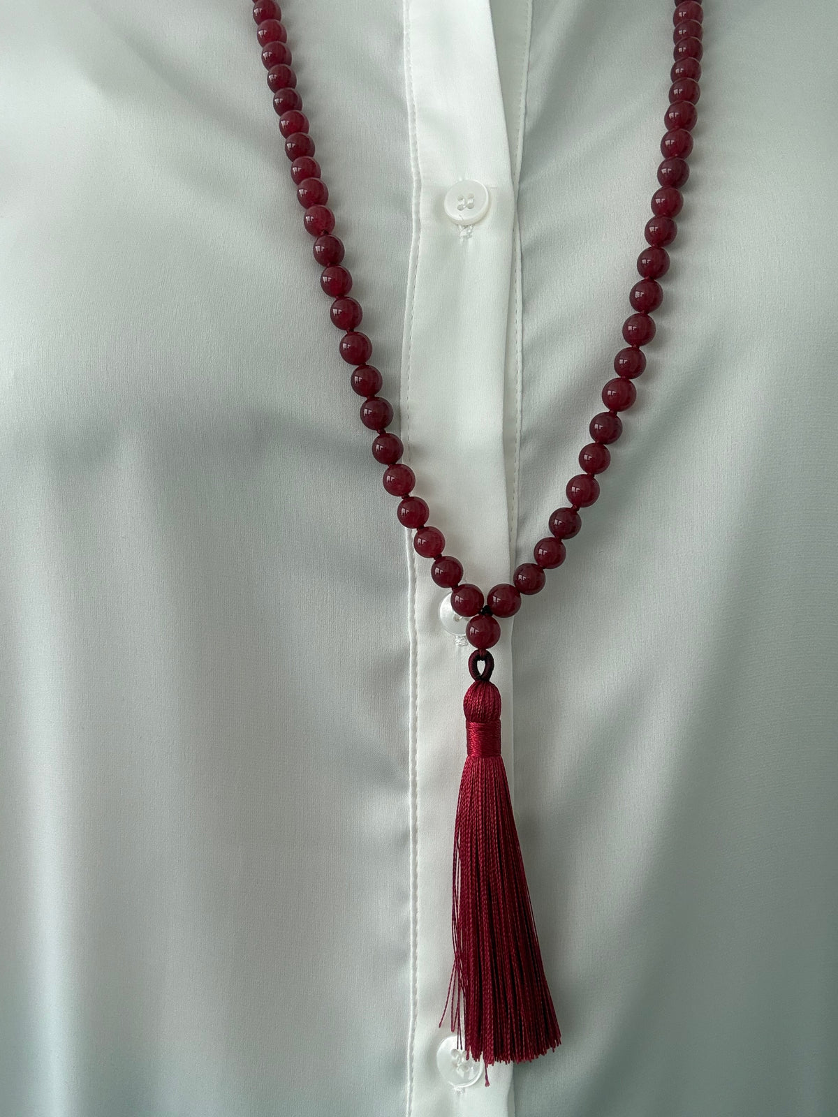 COLLAR TOSARIO BURDEOS