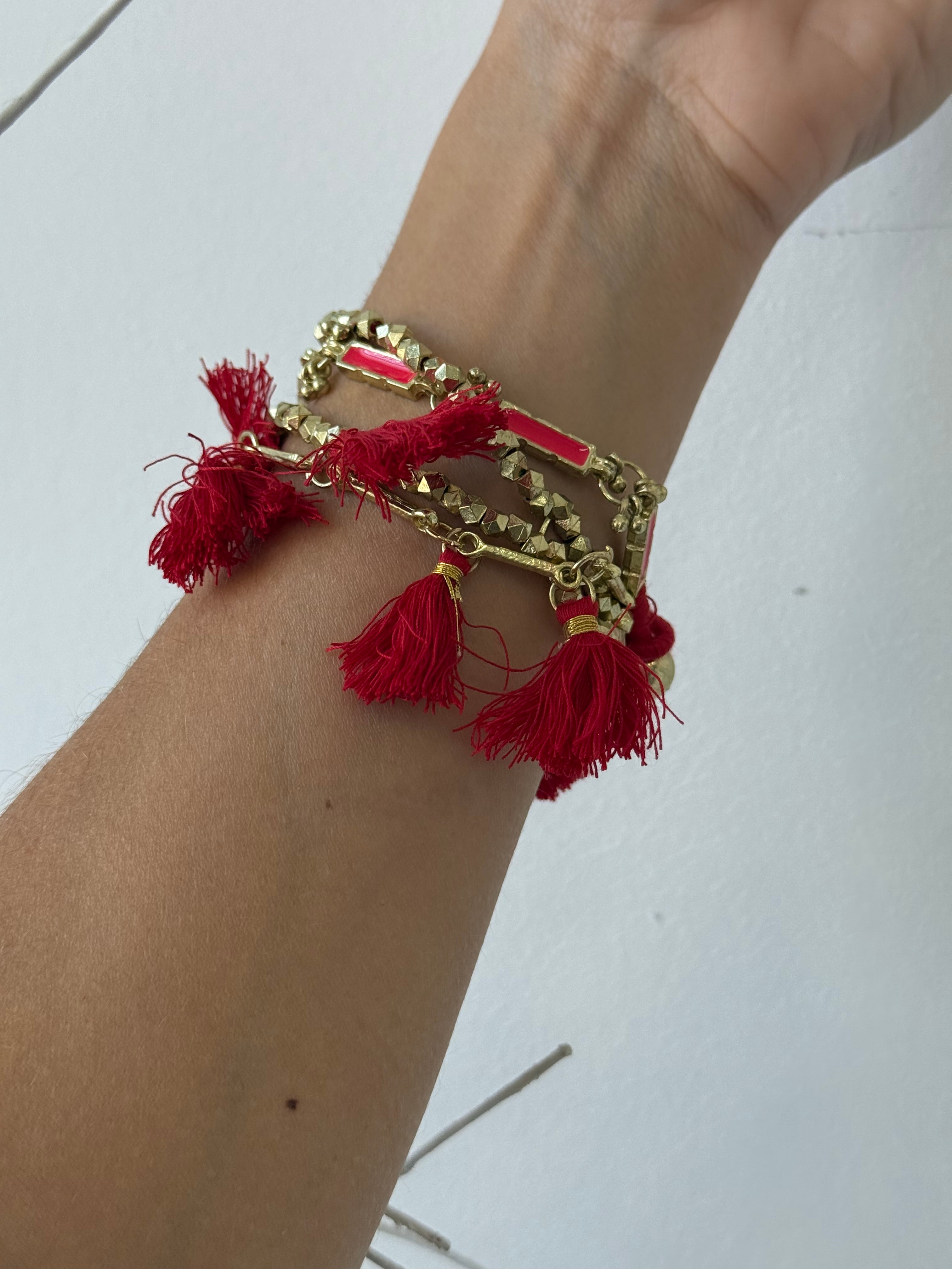 PULSERA GINA ROJO
