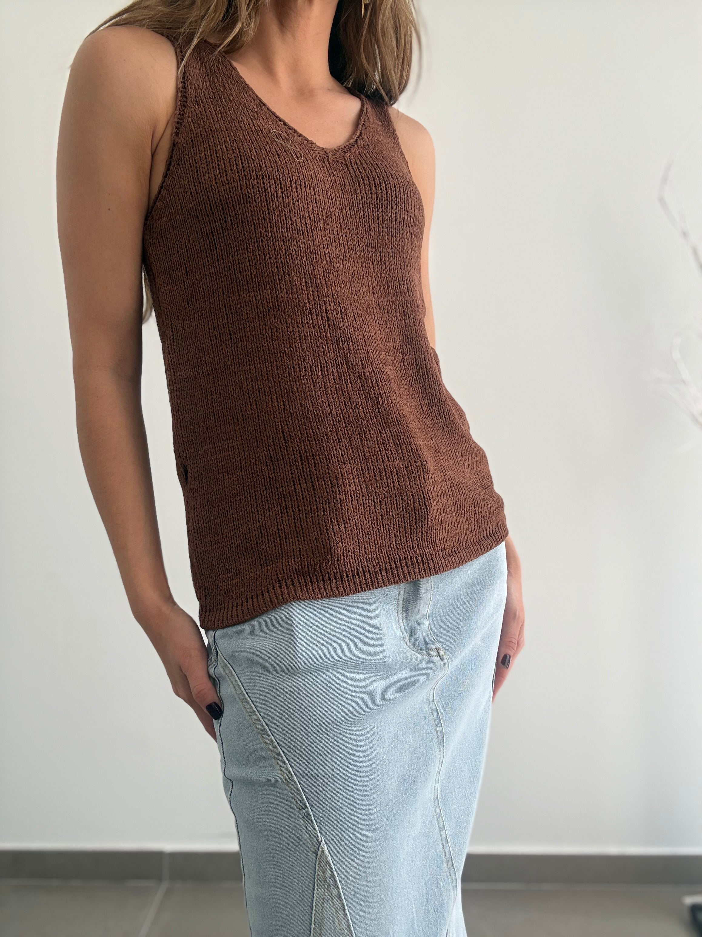 TOP CATALINA MARRON