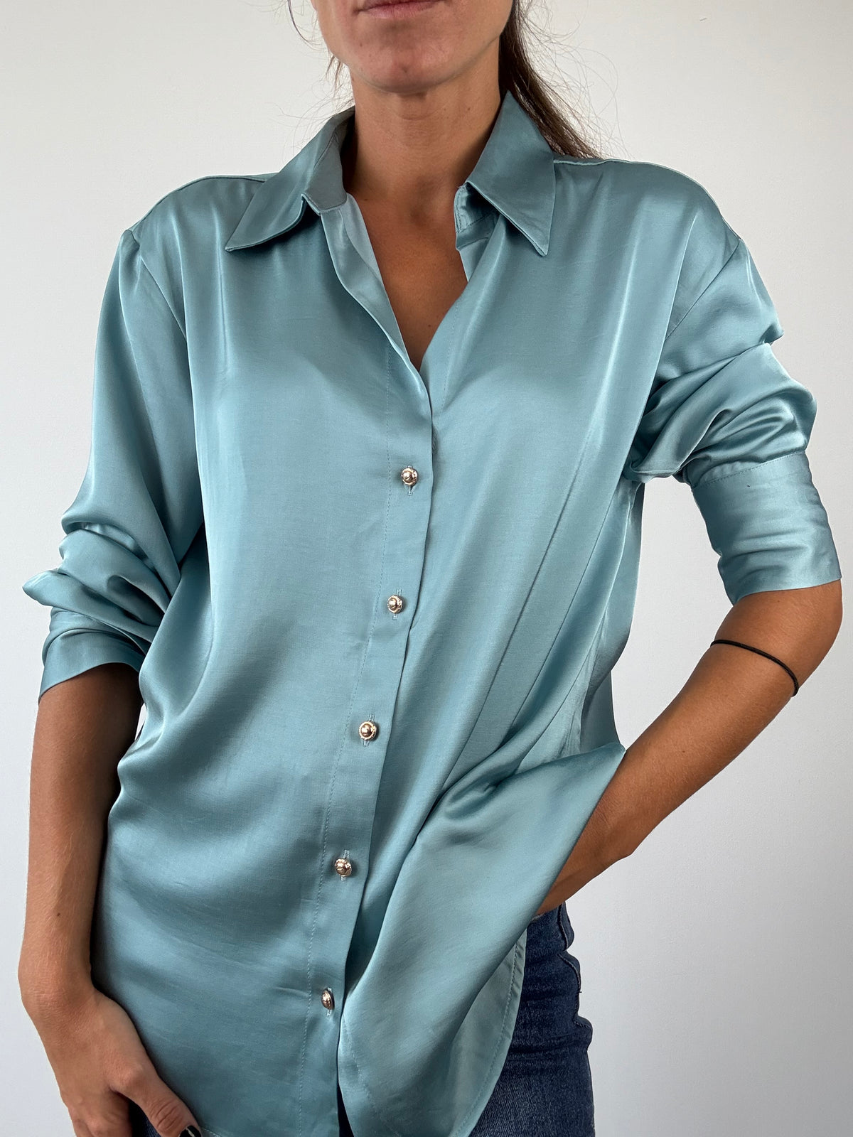 CAMISA LIBRA VERDE AGUA