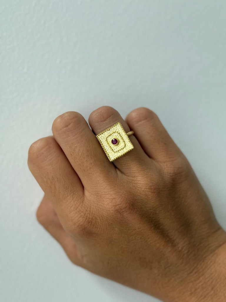 ANILLO CUADRDADO BUGANVILLA